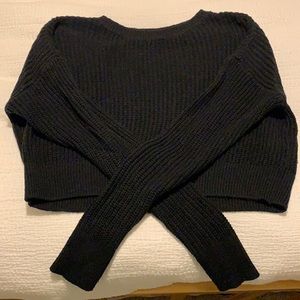 Black cropped sweater from wild fable in size xs